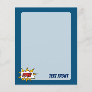 Flyer Efeito Sólido Da Comic Pow