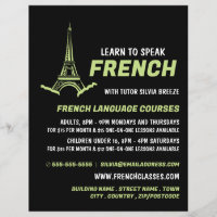 Eiffel Tower, Anúncio de curso de língua francesa