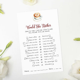 Flyer Ela Preferencialmente O Chá de panela Do Jogo Latt