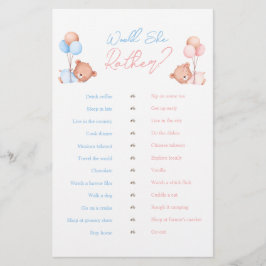 Flyer Ela Preferencialmente O Jogo Do Urso De Teddy?