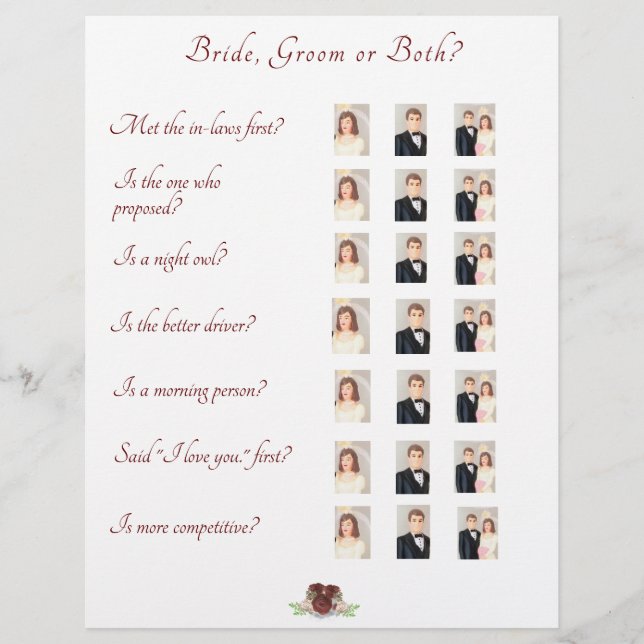 Flyer Ele disse, ela disse Jogo (Frente)