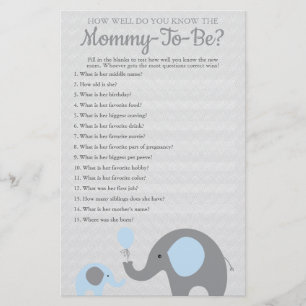 Flyer Elefante azul como bom você conhece as mamães pa