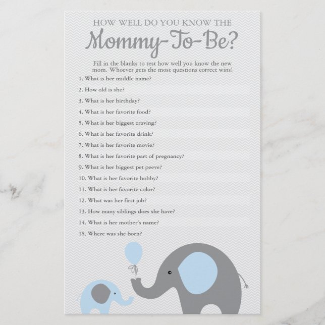 Flyer Elefante Azul Como Você Conhece A Mamãe De Ser (Frente)