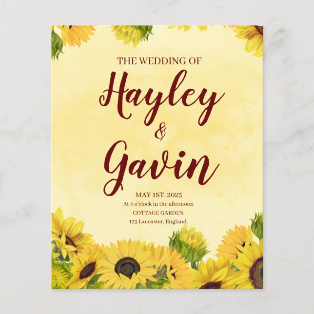 Flyer Elegância do barato para o seu dia especial (Frente)