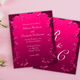 Flyer Elegância Orçamental: Convite Clássico de Casament