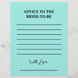 Flyer Elegant Bride & Co. Bridal Shower Teal