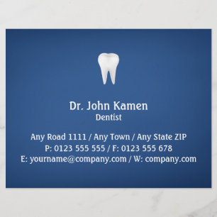 Flyer Elegant Dental   Blue