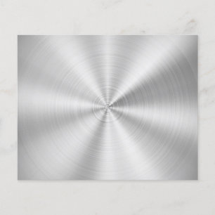 Flyer Elegant Faux Metallic Shiny Silver
