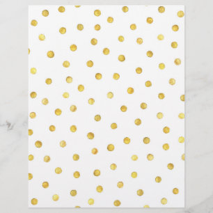 Flyer Elegant Gold Foil Confetti Dots