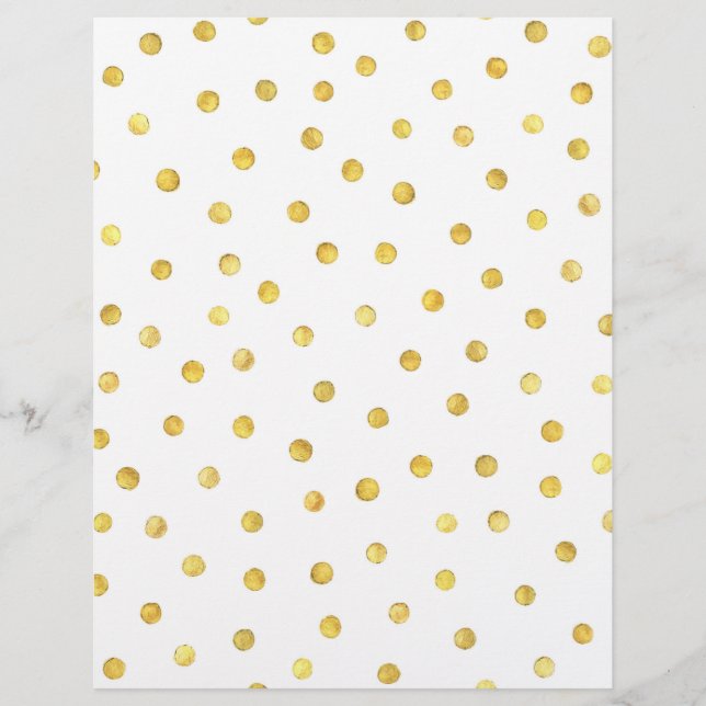 Flyer Elegant Gold Foil Confetti Dots (Frente)