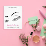 Flyer Elegante Bar Lash de Desenho Elegante, preto e bra<br><div class="desc">Elevem sua presença comercial a uma papelaria que combina elegância e profissionalismo. Um design de chic e moderno, perfeito para profissionais de beleza. A frente apresenta uma ilustração minimalista, mas marcante, de pestanas elegantes, aliada a tipografia clara a preto e rosa para um toque profissional, mas feminino. Esse design exumenta...</div>