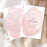 Flyer Elegante Bat Mitzvah Ceremony Paper Program<br><div class="desc">O peso deste artigo é perfeito para o seu programa. É muito mais pesado do que o papel de cópia e é perfeito para seus programas descartáveis. Use a modelo para preencher suas informações. O recurso "Personalizar mais" pode ser usado para alterar a fonte (tamanho, estilo, cor) e adicionar mais...</div>