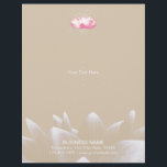 Flyer Elegante Lotus Flower Salon & Spa<br><div class="desc">Salão de Flores Elegante Lotus e Brochuras Spa.</div>