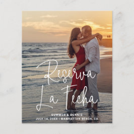 Flyer Elegante Orçamento de Foto para Casamento Espanhol