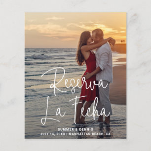 Flyer Elegante Orçamento de Foto para Casamento Espanhol
