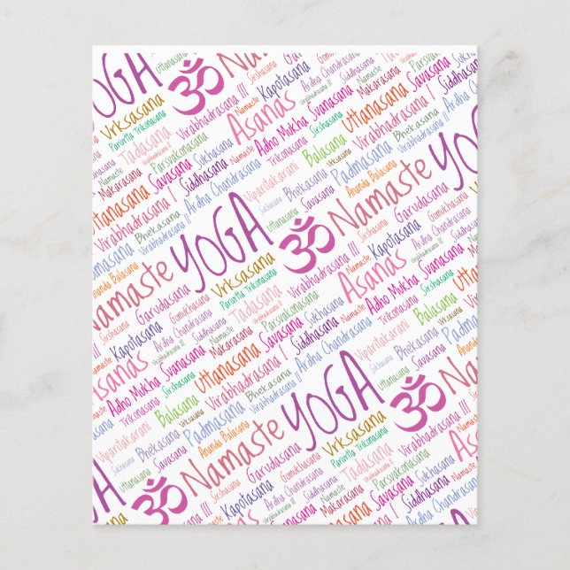 Flyer Elegante Yoga (Frente)