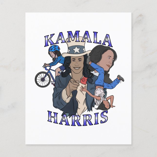 Flyer Eleição de Estilo de Rap Bootleg Kamala Harris (Frente)