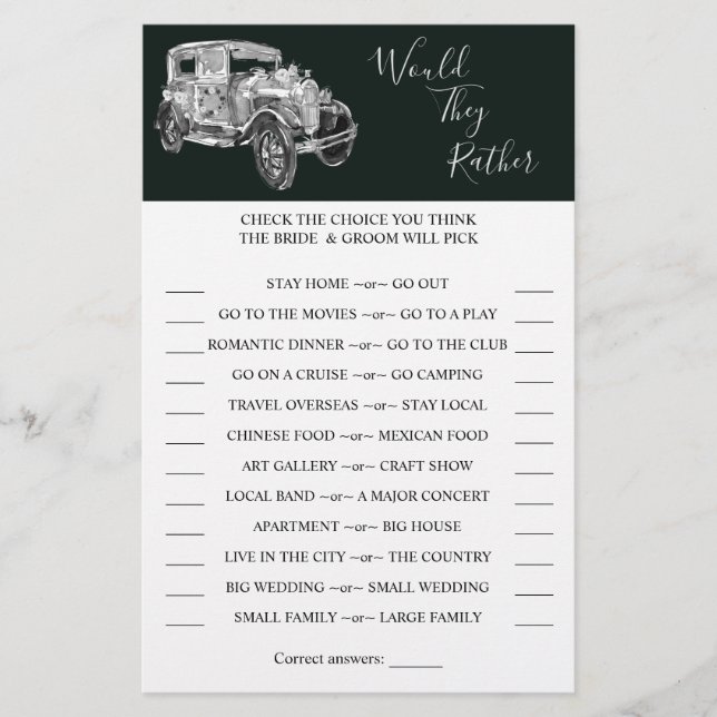 Flyer Eles Iriam Preferencialmente Cartaz De Chá De Carr (Frente)