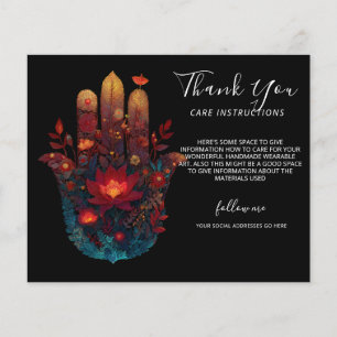 Flyer Ember Lotus Design do Hamsa Hand