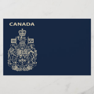 Flyer emblema nacional do Canadá