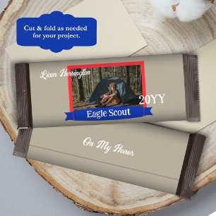 Flyer Embrulho de Barra de Chocolate Eagle Scout Vermelh