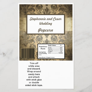 Flyer Embrulho de Barra Grande da Hershey Vintage Marrom