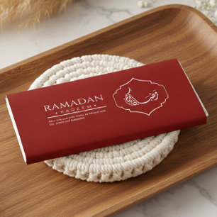 Flyer Embrulho de Chocolate Vermelho Ramadan Kareem Wrap