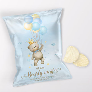 Flyer Embrulho de Saco de Batata Frita para Chás de Bebê