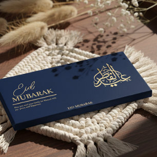Flyer Embrulho Personalizado de Barra de Chocolate Eid M