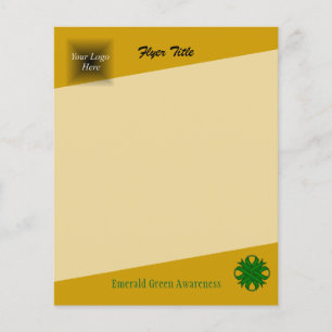 Flyer Emerald Green Clover Ribbon por Kenneth Yoncich