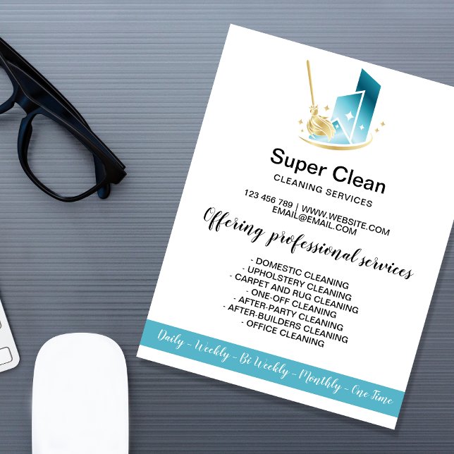 Flyer Emprega Doméstica Moderna Profissional Limpeza Cas (Criador carregado)