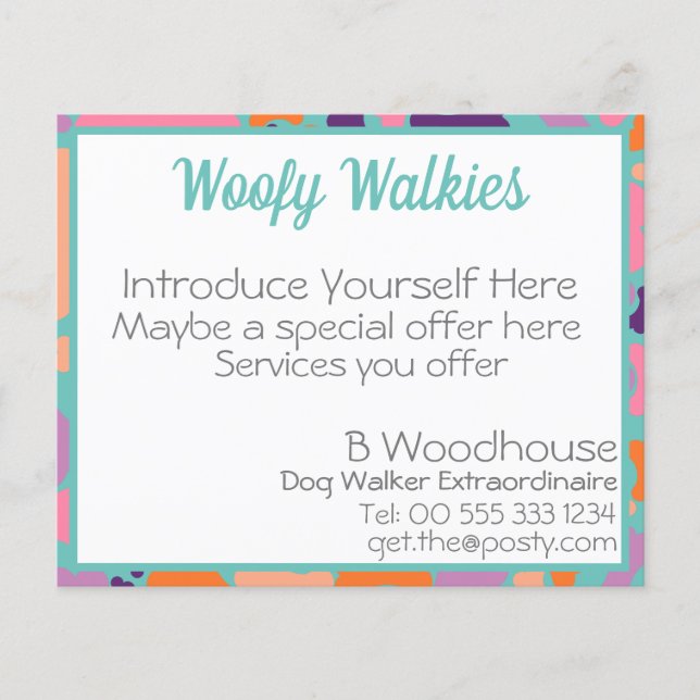 Flyer empresa de design de ossos para cães (Frente)