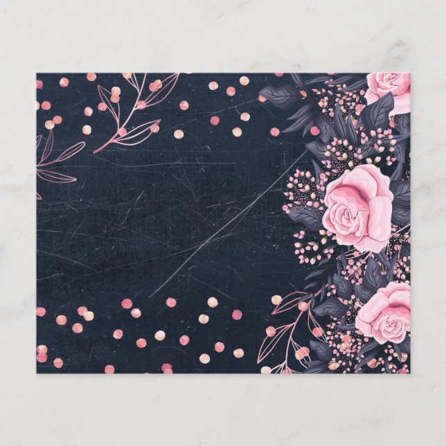 Flyer Empresa de Evento Metálico do Design OWN Rosegold (Frente)