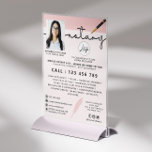 Flyer Empresa de Fotografia do Agente de Assinatura de E<br><div class="desc">Foto moderna Folheto de negócios Notary apresenta foto de solteiro,  script de tipografia ''notary'',  logotipo,  seu nome e detalhes. Personalize ainda mais seus contatos,  mídias sociais e serviços.</div>