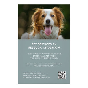 Flyer Empresa de Fotografia do Serviço de Sessão do Pet 