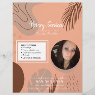 Flyer Empresa de Fotografia Orgânica de Serviços Notá