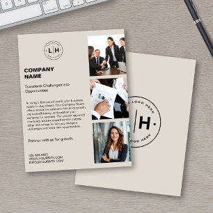 Flyer Empresa de Fotografias de Logotipo Personalizado M