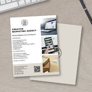 Flyer Empresa do Marketing de logotipo personalizado mod