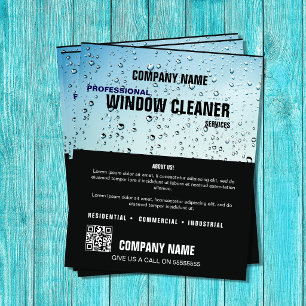Flyer Empresa Personalizada do Serviço Limpo da WINDOW P