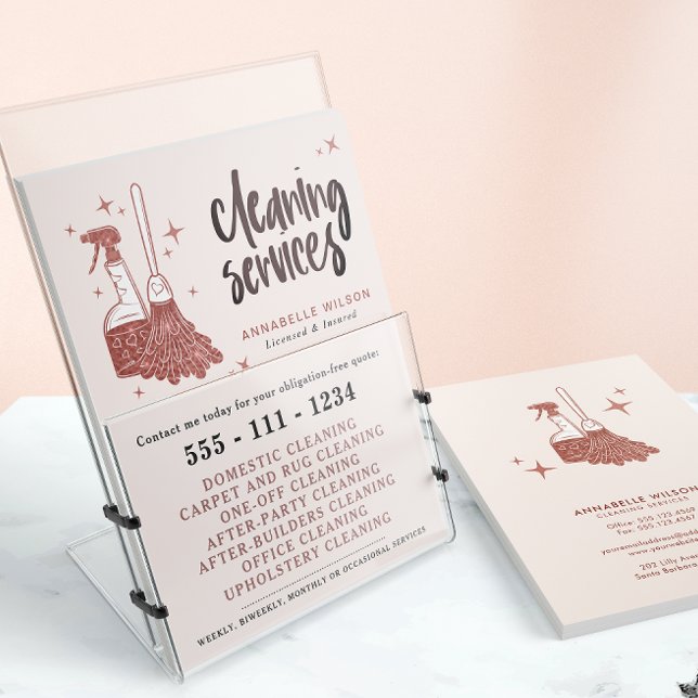 Flyer Empresa profissional de limpeza de residências e M (Criador carregado)