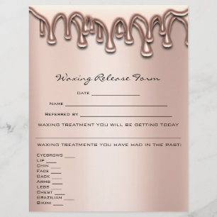 Flyer Encerando gotejamentos da liberação da renúncia