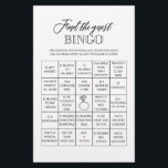Flyer Encontre o jogo de chá de panela bingo convidado<br><div class="desc">Aproveite seu chá de panela com esses jogos simples e bonitos. Veja nossa coleção para mais jogos de chá de panela no mesmo estilo. Observe que esses jogos não são editáveis.</div>
