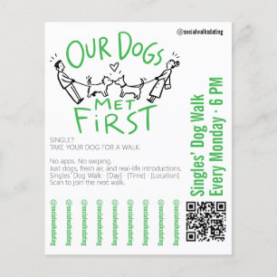 Flyer Encontre seu novo amor com o cachorro