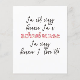 Flyer Enfermeira escolar - folheto, papel, bloco de nota