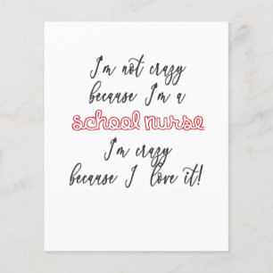 Flyer Enfermeira escolar - folheto, papel, bloco de nota