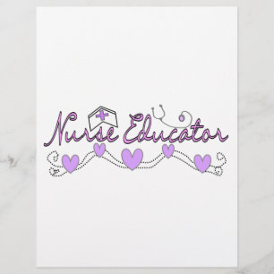 Flyer Enfermeiro Educador de Corações Rosa Design