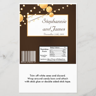 Flyer Envoltório do bar de Hershey lanternas de papel d