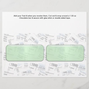 Flyer Envoltórios feitos sob encomenda da barra de