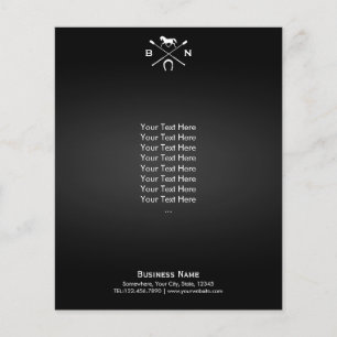 Flyer Equestrian eqüino da equitação elegante do cava