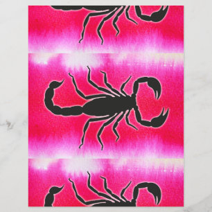 Flyer escorpião rosa